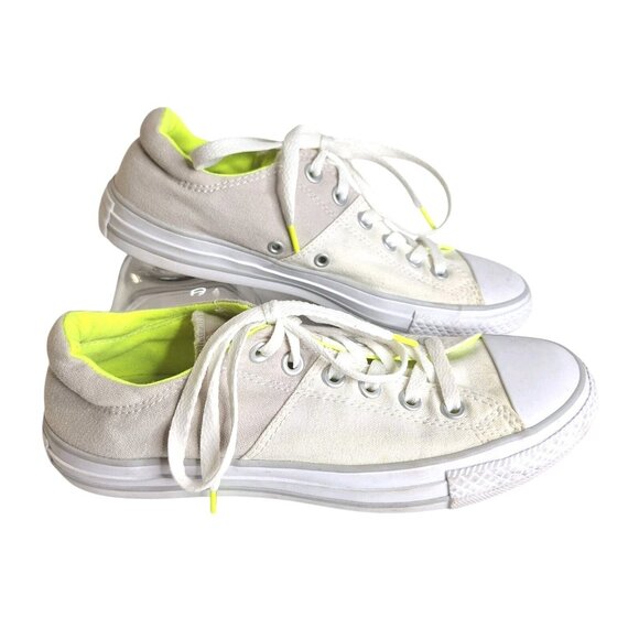 Converse All Star Womens 8.5 Madison Highlighter Neon Low Top Lace Shoes - Picture 1 of 11